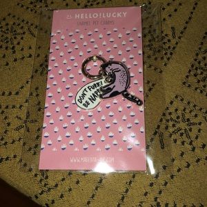 Magenta Don’t Furry Be Nappy Enamel Pet Charm